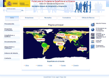 Tablet Screenshot of ciudadaniaexterior.empleo.gob.es